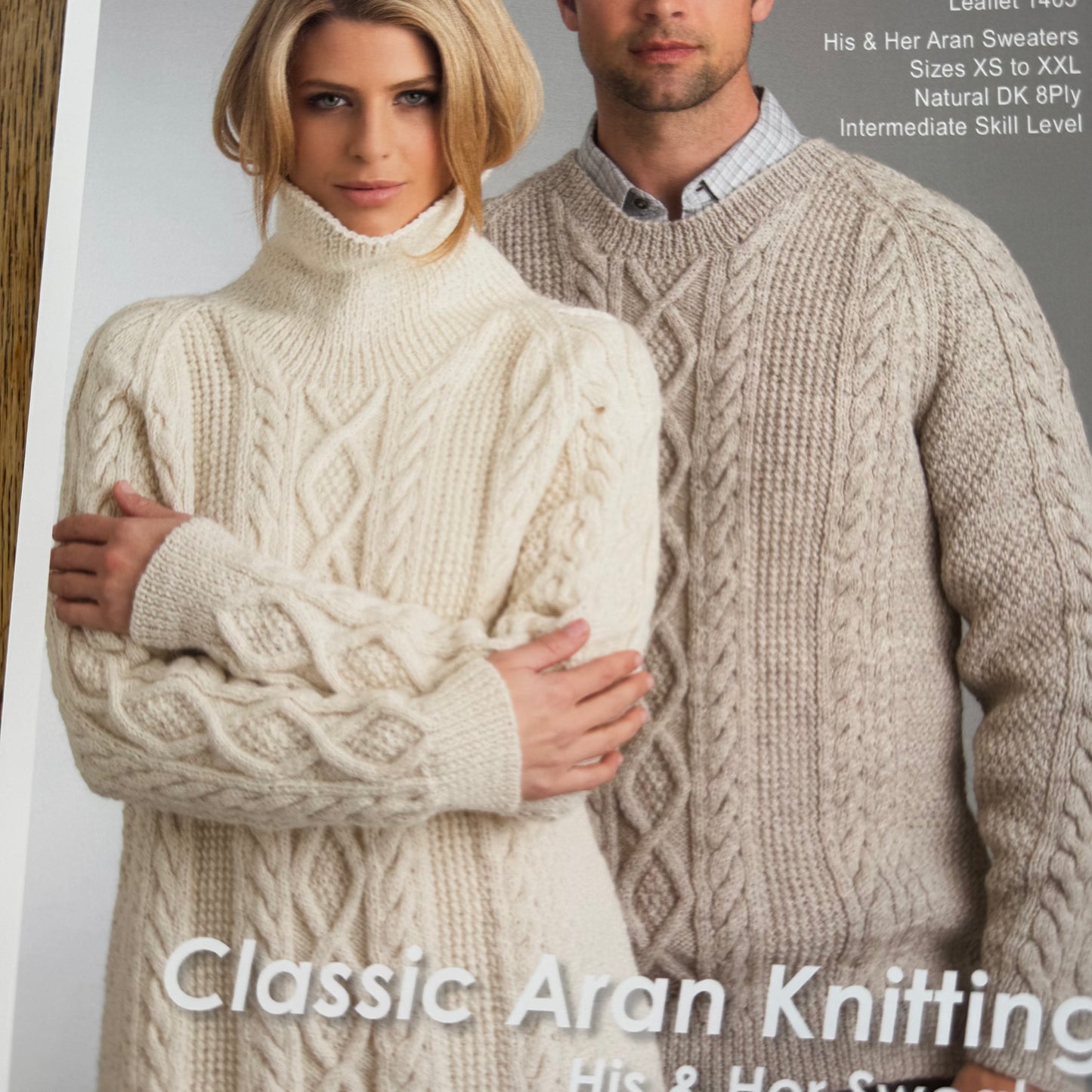 Pattern | Crucci 8ply/DK | Classic Aran His and Hers Sweaters | 1405