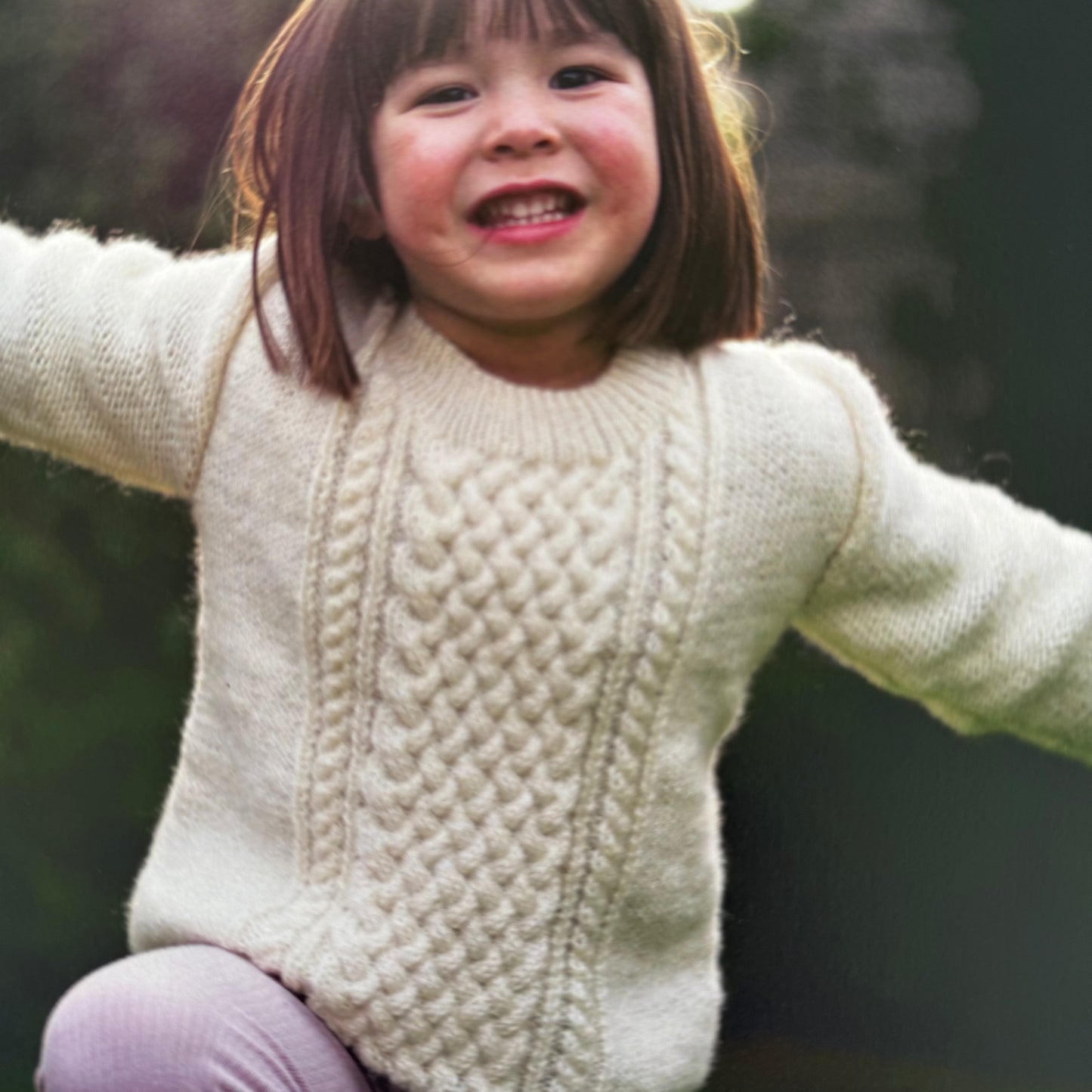 Pattern | Crucci 8ply Pure Wool (or merino) | Childs Cabled Sweater | 2005