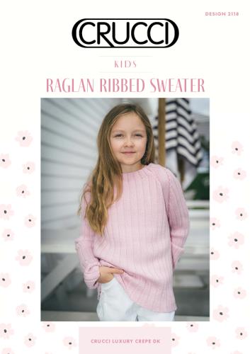 Pattern | Crucci 8ply/DK | Kids Raglan Ribbed Sweater | 2118