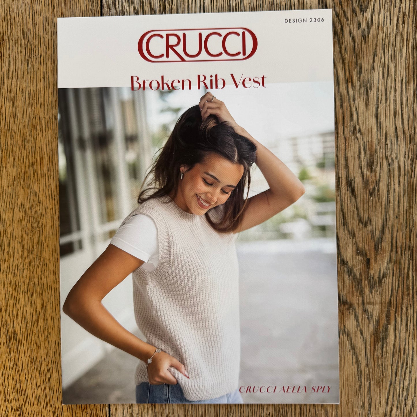 Pattern | Crucci Aella 8ply | Broken Rib Vest | 2306