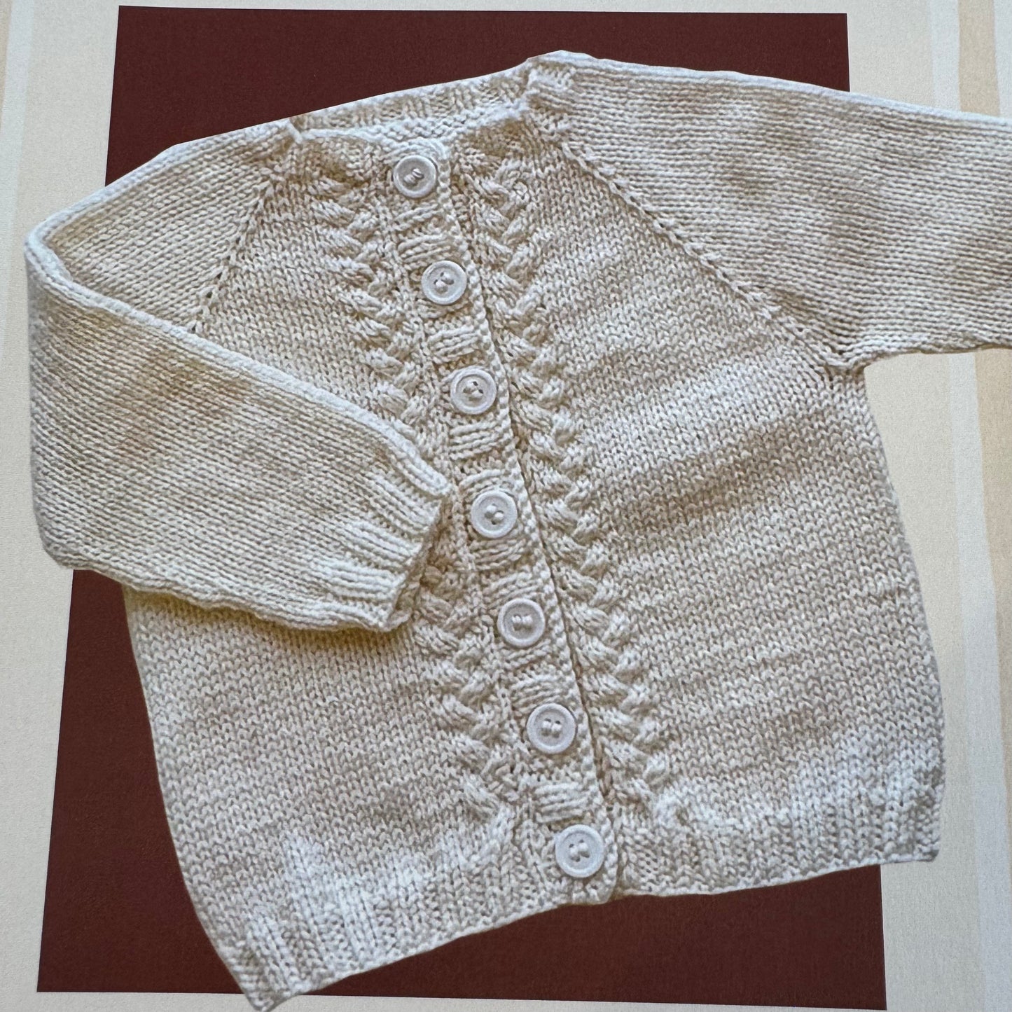 Pattern | Crucci 8ply | Top Down Baby Cable Cardigan | 2322