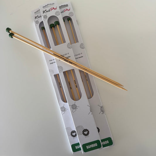 KnitPro | Bamboo | Single Point Needles | 33cm