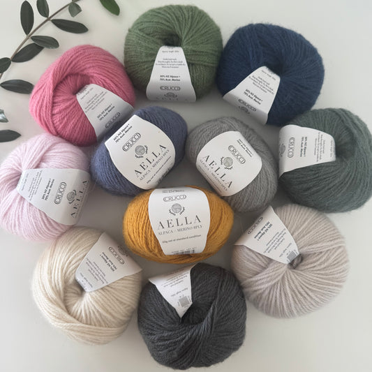 Crucci | Aella | Alpaca + Merino | 8ply DK