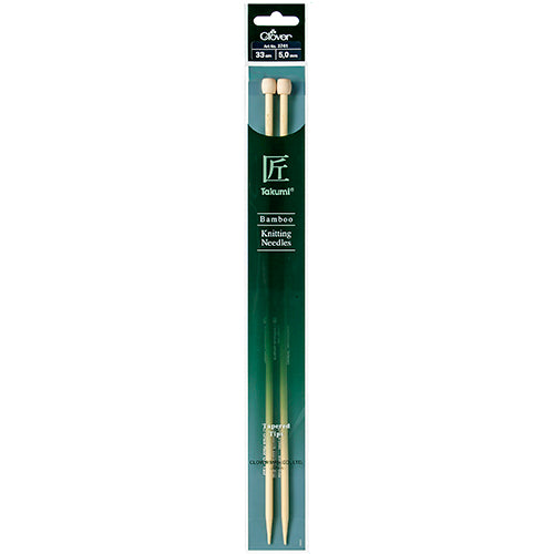 Clover | Takumi | Bamboo Single Point Needles | 33cm