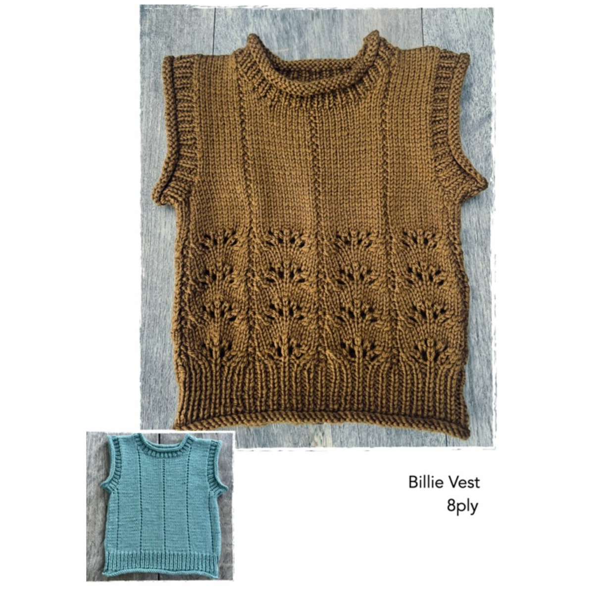 Pattern | The Kiwi Knit & Stitch Co | Billie Vest | 8ply