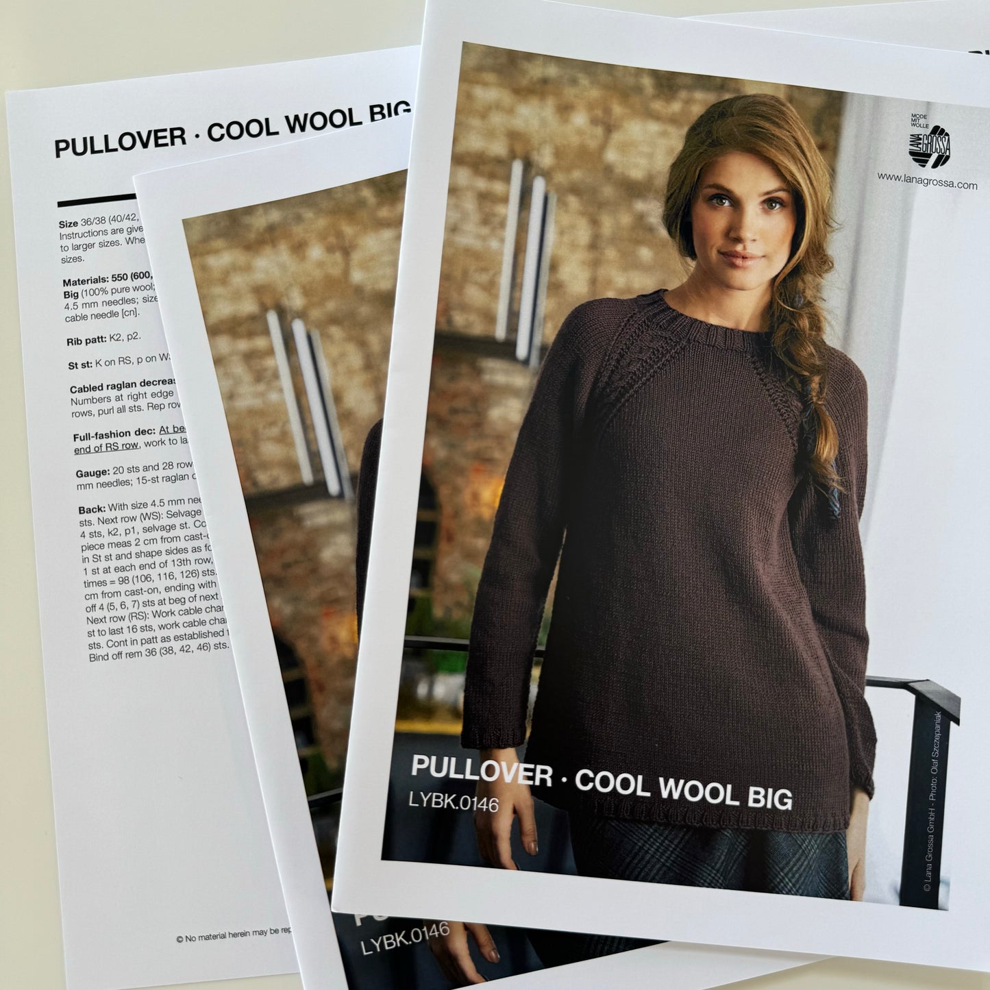 Pattern | Lana Grossa Ladies Pullover | Cool Wool Big DK