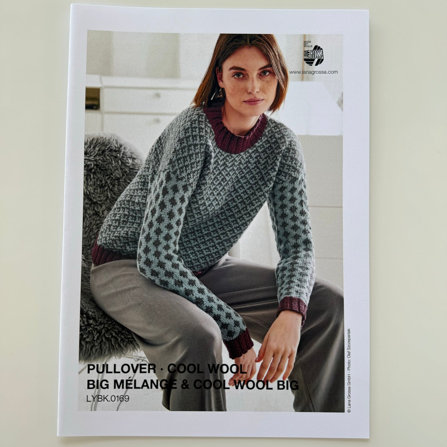 Pattern | Lana Grossa Ladies Pullover | Cool Wool Big Melange DK and Cool Wool Big DK