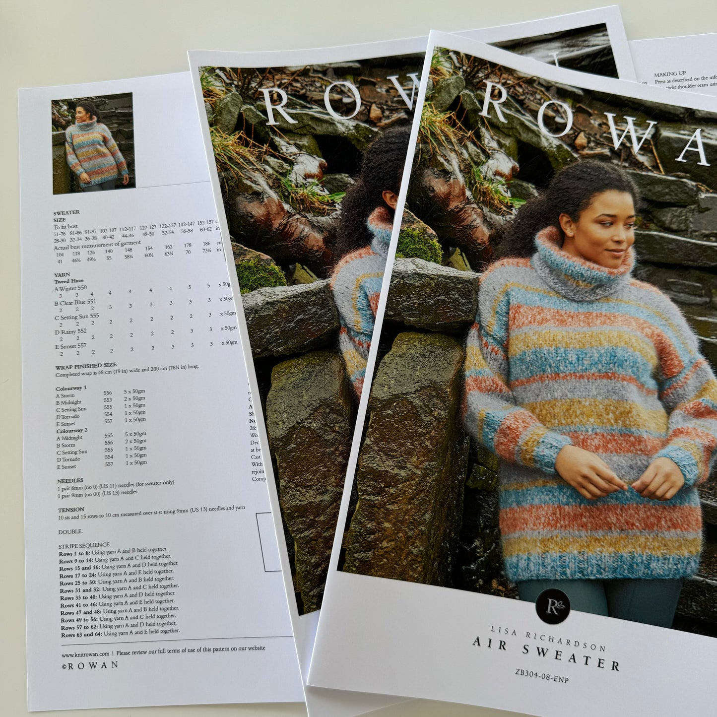 Pattern | Rowan Air Sweater | Tweed Haze Mohair