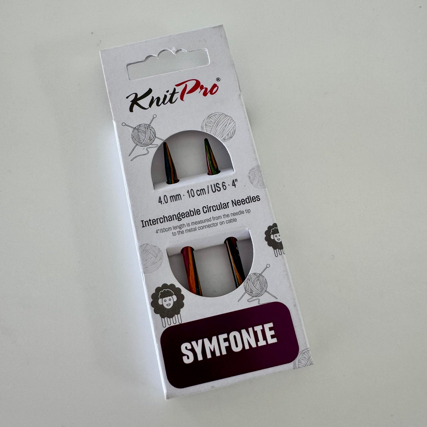 KnitPro | Symfonie | Interchangeable SHORT TIPS | 10cm