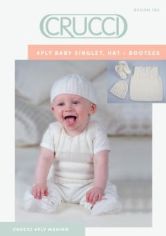 Pattern | Crucci 4ply | Baby Singlet, Hat and Bootees | 103