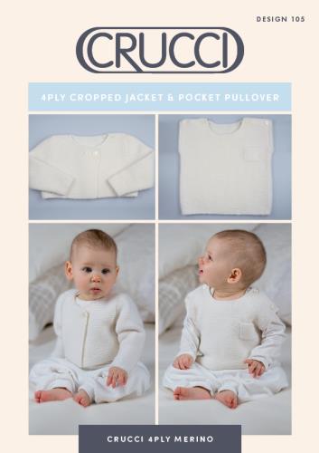 Pattern | Crucci 4ply | Cropped jacket & Pocket Pullover | 105