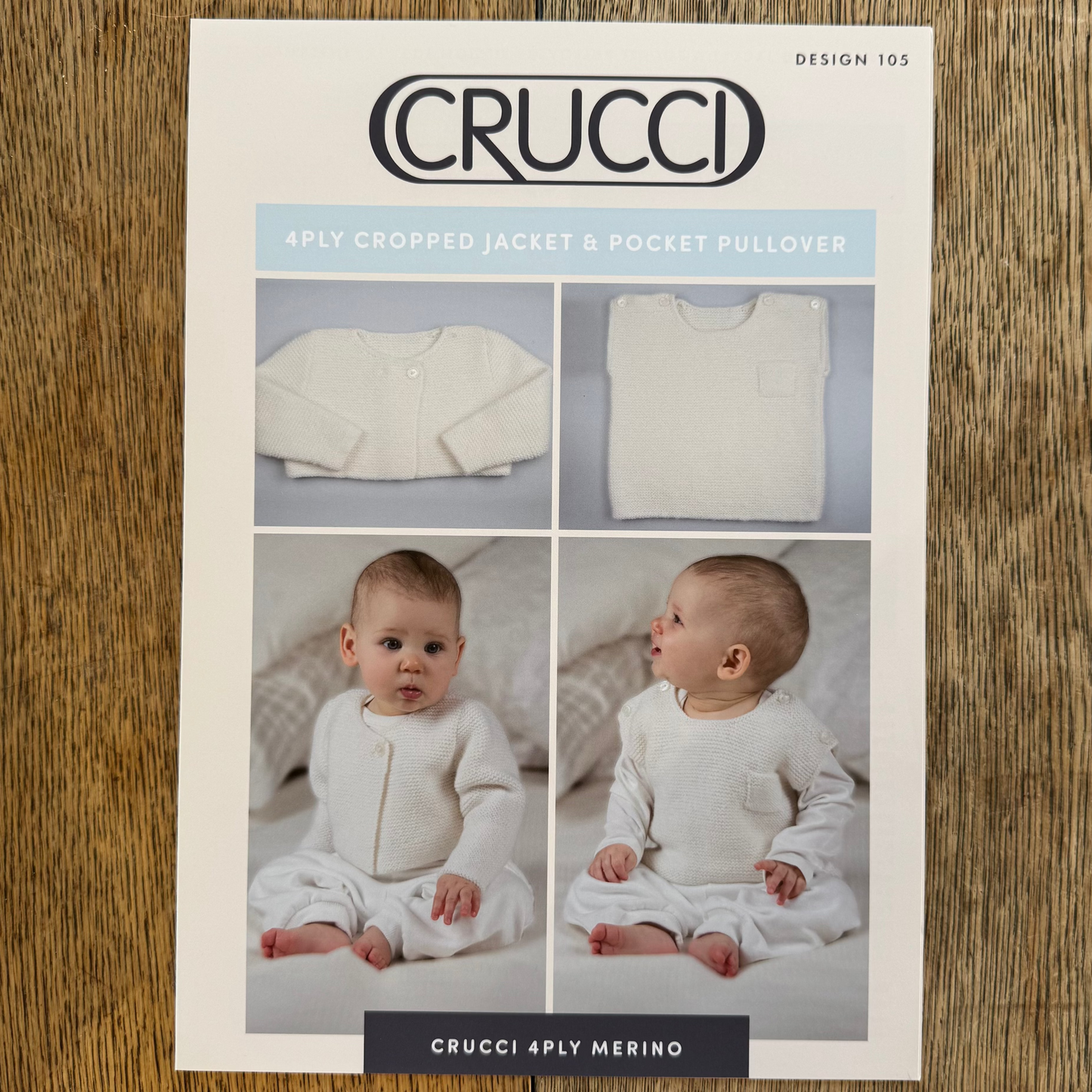 Pattern | Crucci 4ply | Cropped jacket & Pocket Pullover | 105