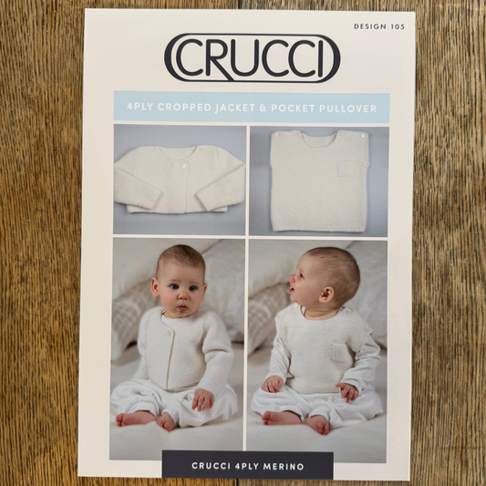 Pattern | Crucci 4ply | Cropped jacket & Pocket Pullover | 105