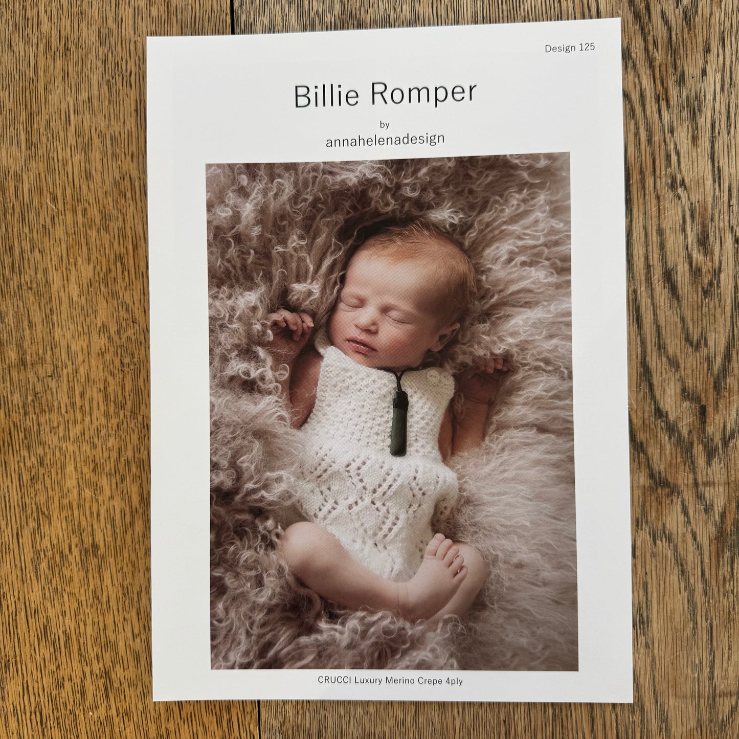 Pattern | Crucci 4ply | Billie Romper | 125