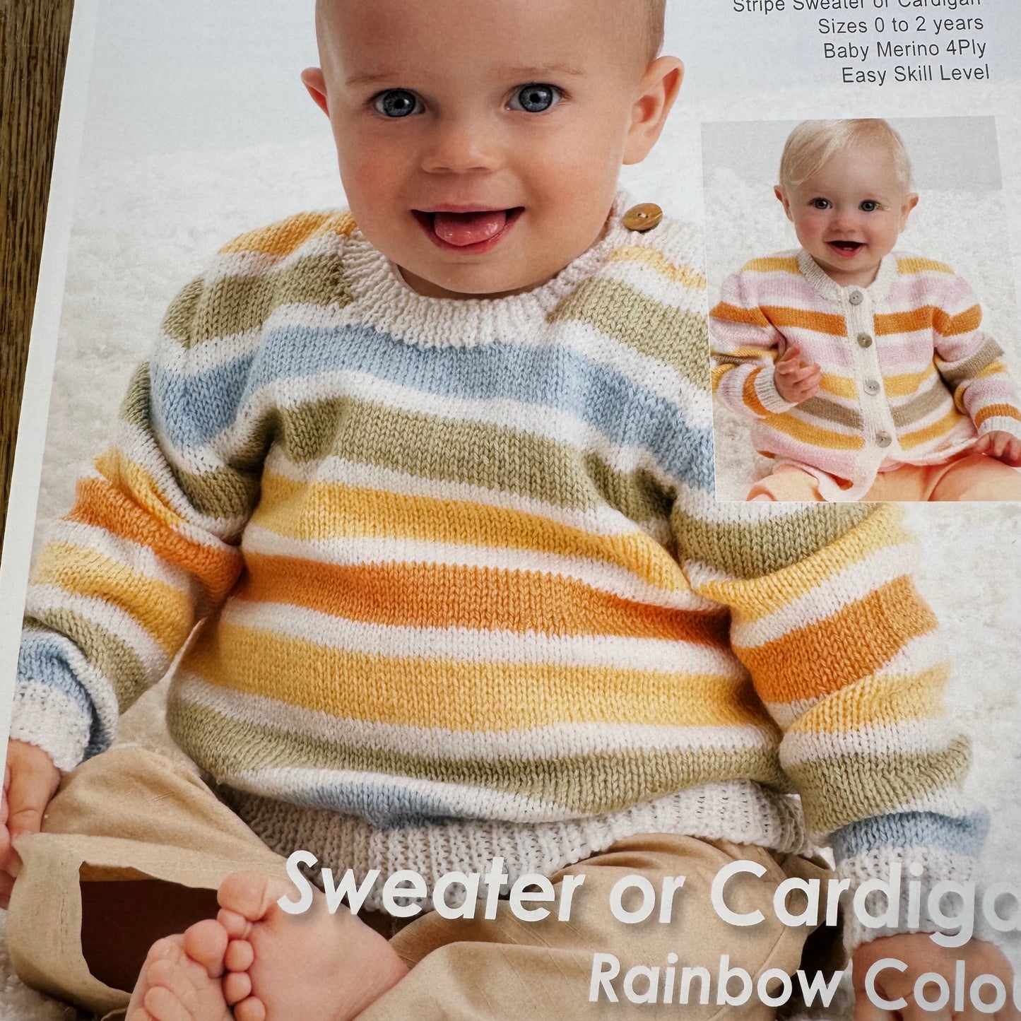Pattern | Crucci 4ply | Stripe Sweater or Cardigan | 1426