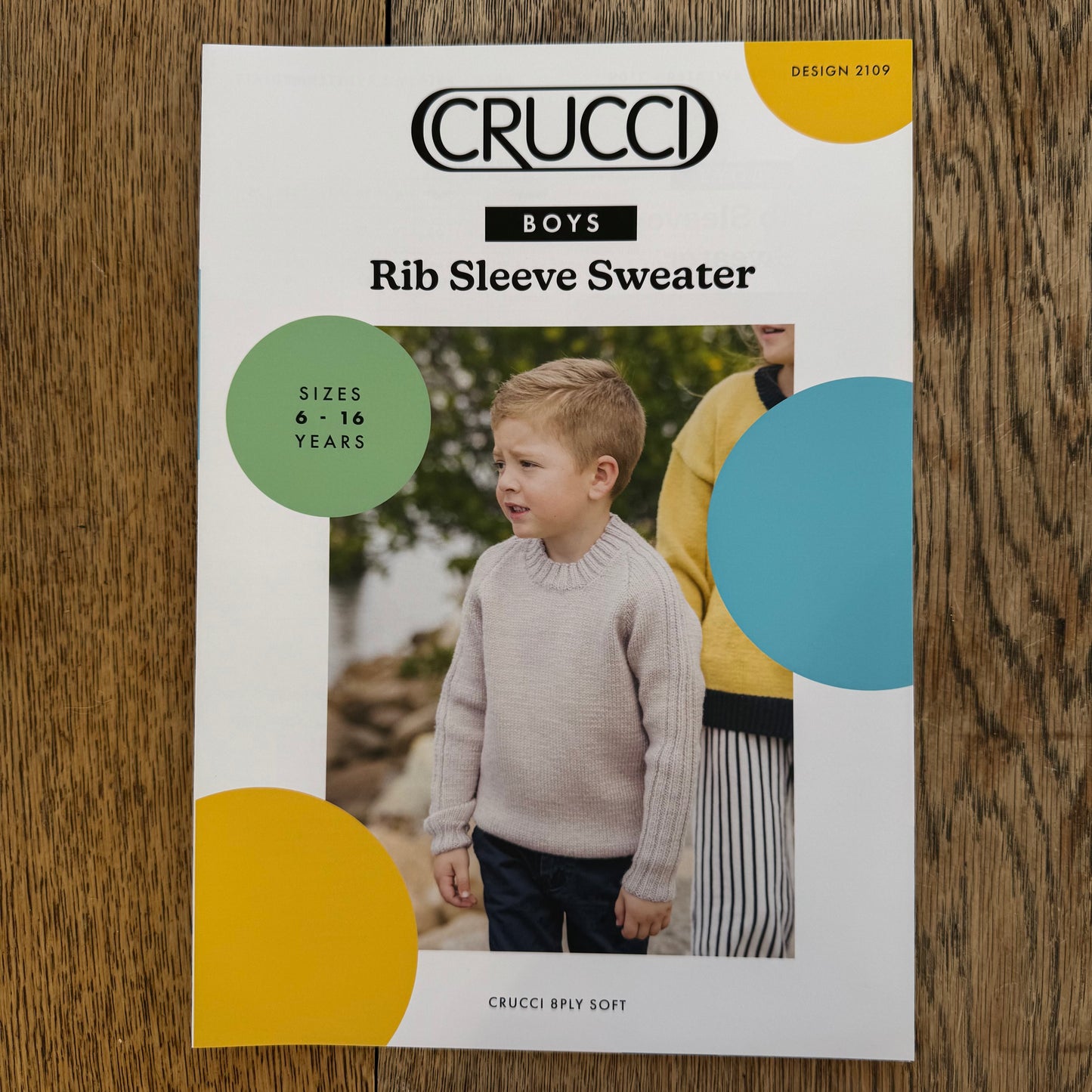 Pattern | Crucci 8ply/DK | Boys Rib Sleeve Sweater | 2109