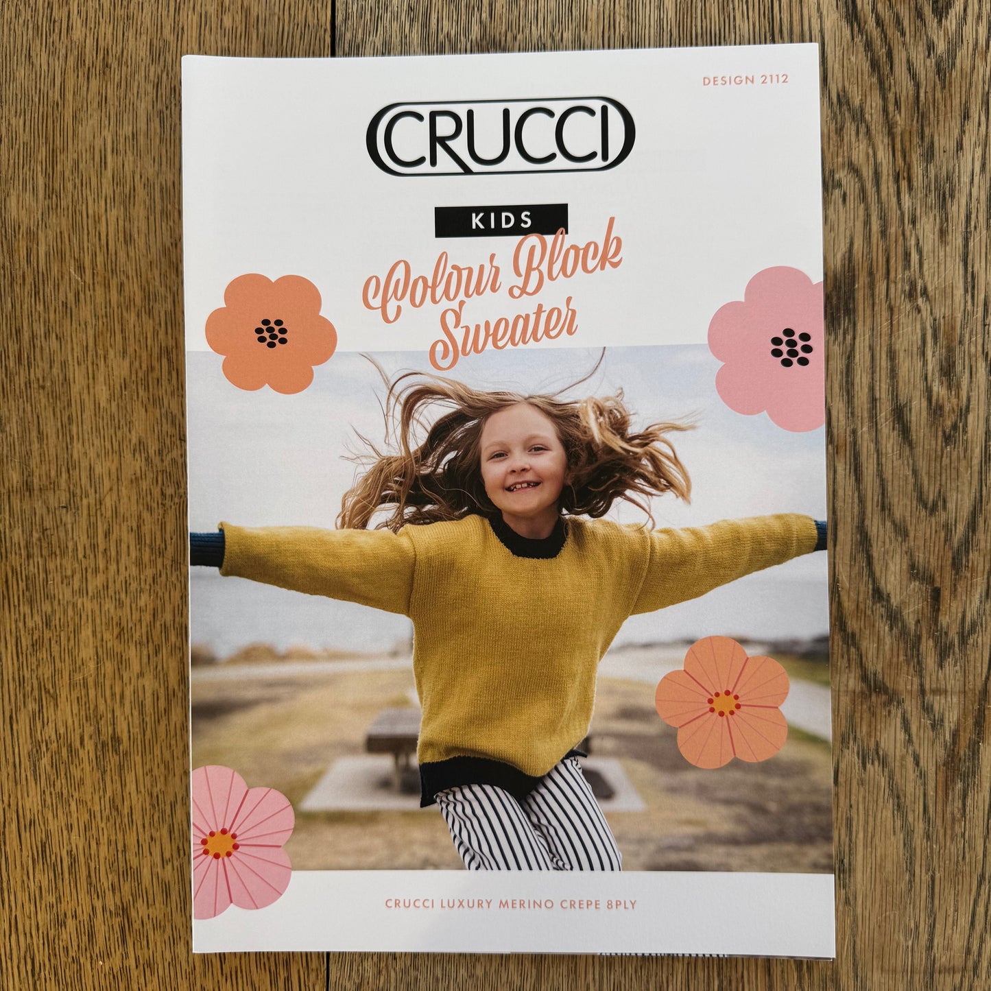 Pattern | Crucci 8ply/DK | Kids Colour Block Sweater | 2112