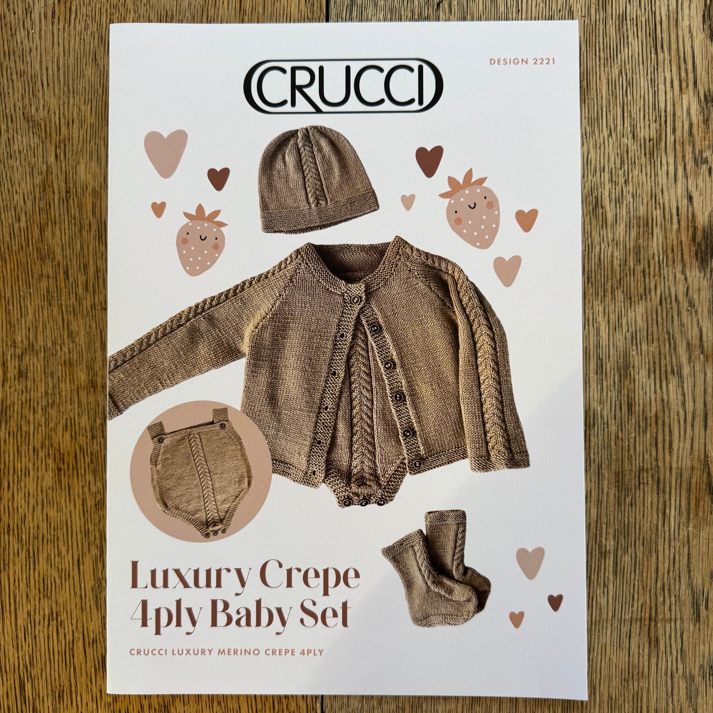 Pattern | Crucci 4ply | Luxury Crepe 4 ply Baby Set | 2221