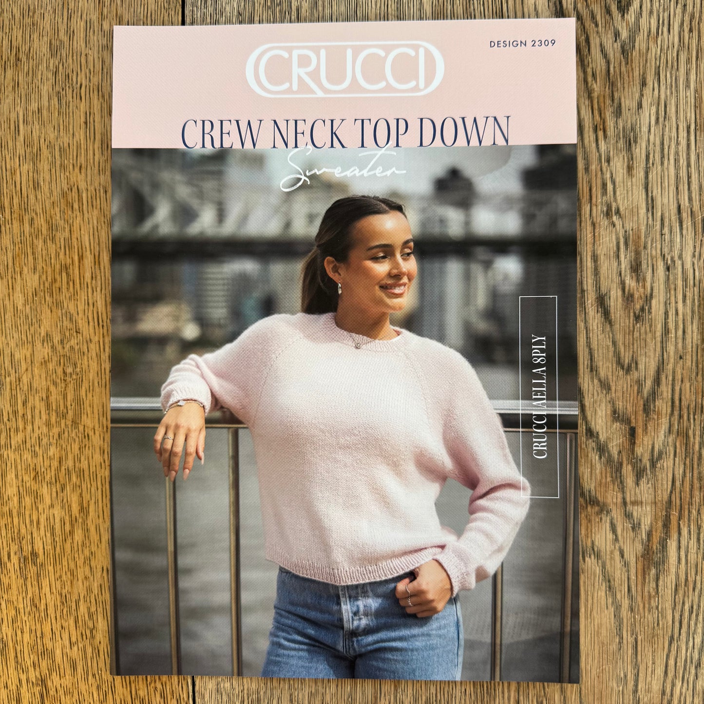 Pattern | Crucci Aella 8ply | Crew Neck Top Down Sweater | 2309