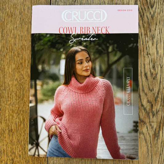 Pattern | Crucci Aella 8ply | Cowl Rib Neck Sweater | 2310