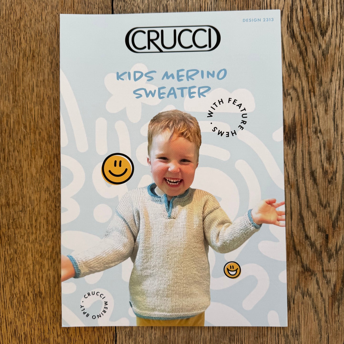 Pattern | Crucci Merino 8ply | Kids Merino Sweater | 2313