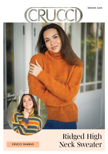 Pattern | Crucci Nimbus Mohair | Ridged High Neck Sweater | 2403