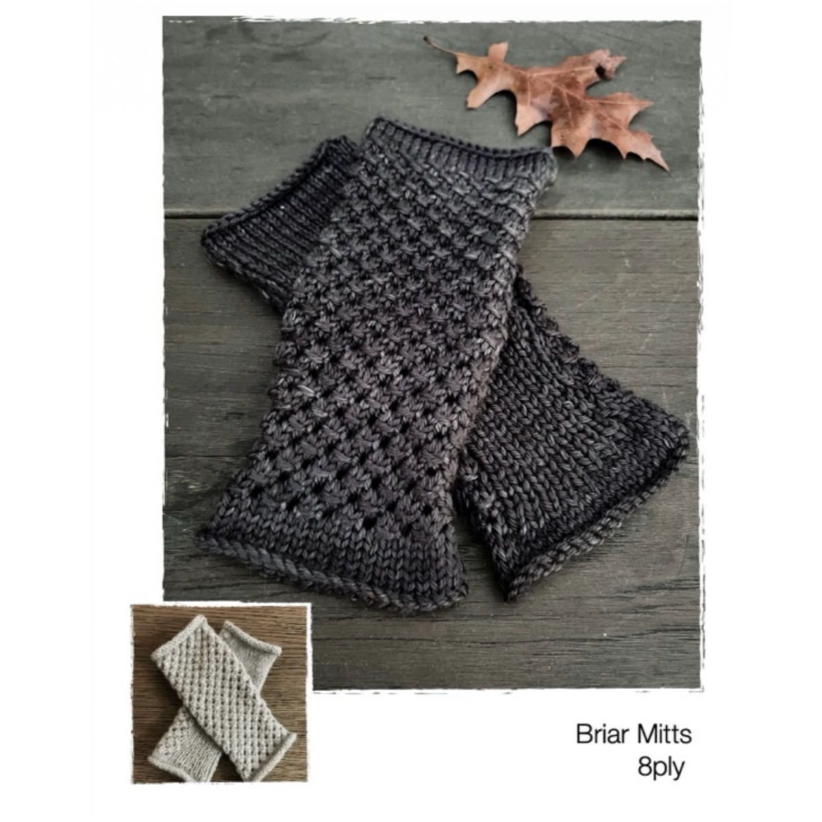 Pattern | The Kiwi Knit & Stitch Co | Briar Mitts | 8ply