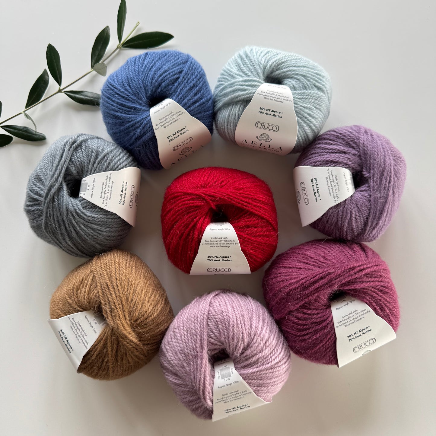 Crucci | Aella | Alpaca + Merino | 8ply DK
