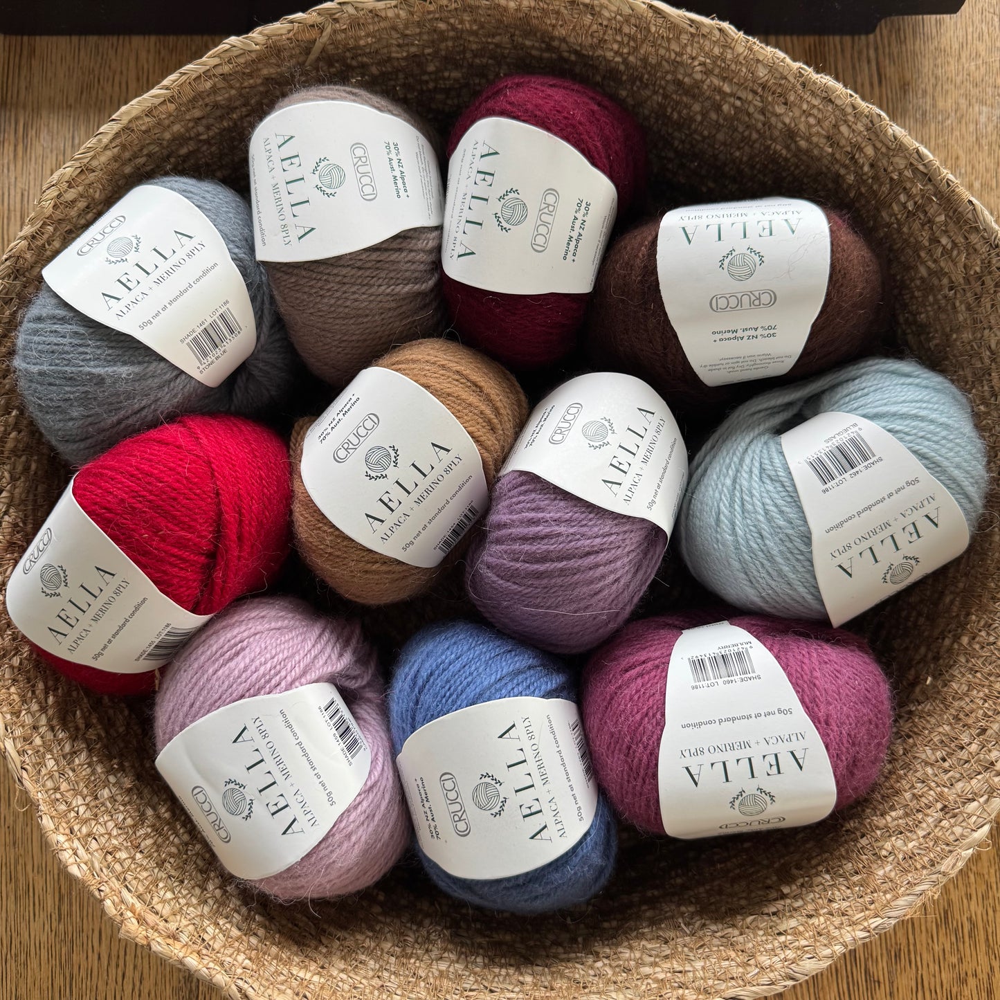 Crucci | Aella | Alpaca + Merino | 8ply DK