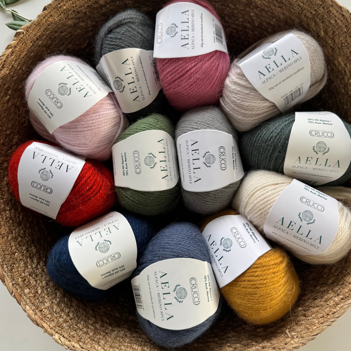 Crucci | Aella | Alpaca + Merino | 8ply DK
