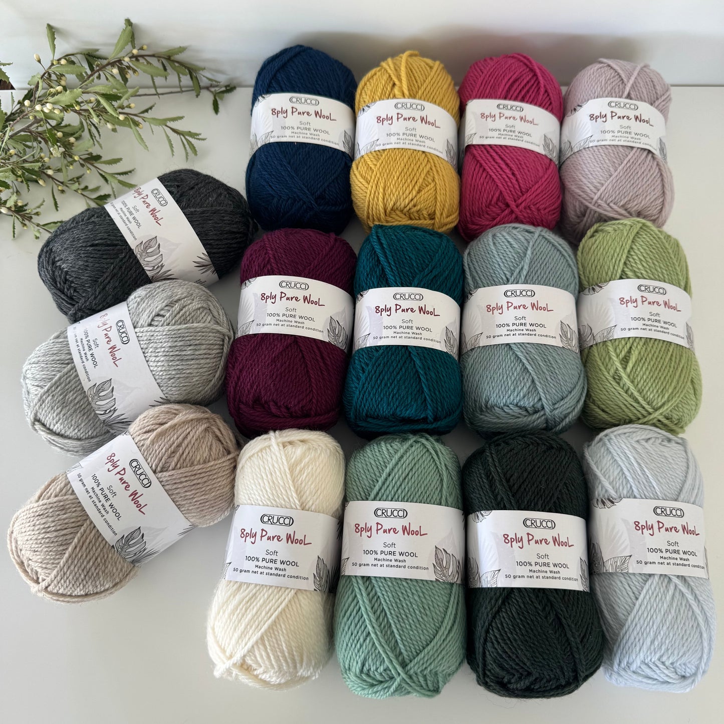 Crucci | Soft 100% Pure NZ Wool | 8ply