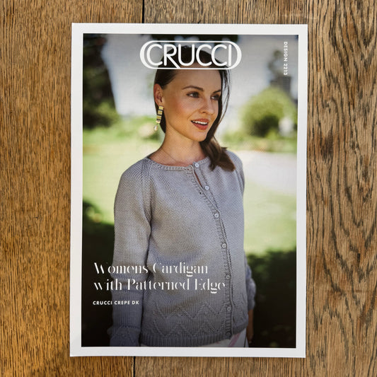 Pattern | Crucci 8ply/DK | Women's Cardigan with Patterned Edge | 2213