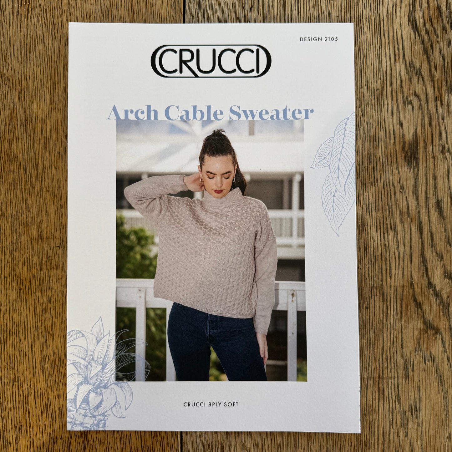 Pattern | Crucci 8ply/DK | Arch Cable Sweater | 2105
