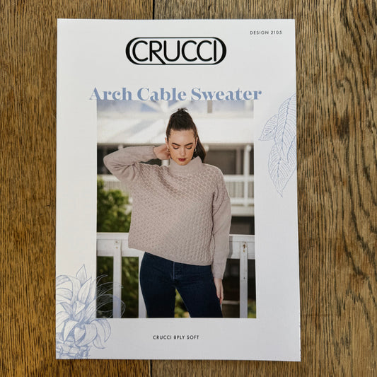 Pattern | Crucci 8ply/DK | Arch Cable Sweater | 2105