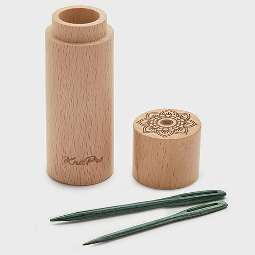 KnitPro | Mindful | Set of 4 Darning Needles in Wooden Container