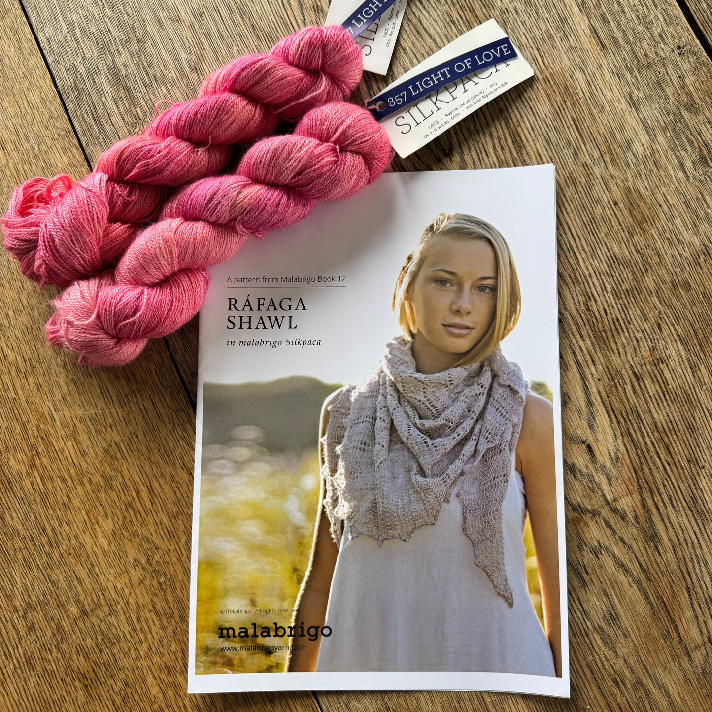 KIT | Malabrigo Silkpaca | Rafaga Shawl