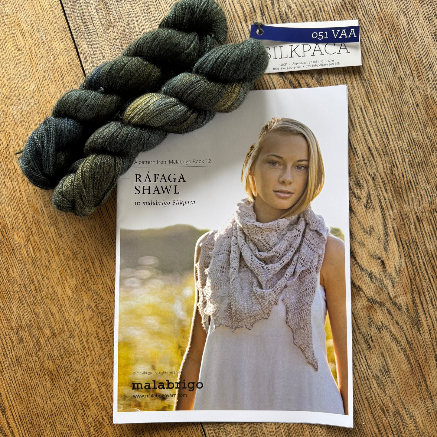 KIT | Malabrigo Silkpaca | Rafaga Shawl