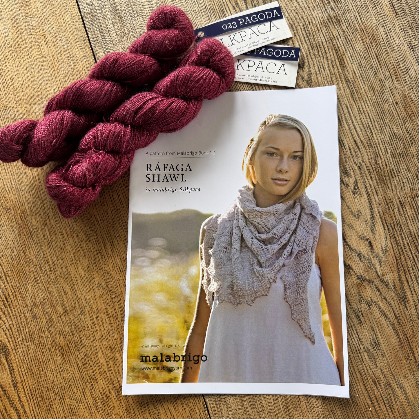 KIT | Malabrigo Silkpaca | Rafaga Shawl