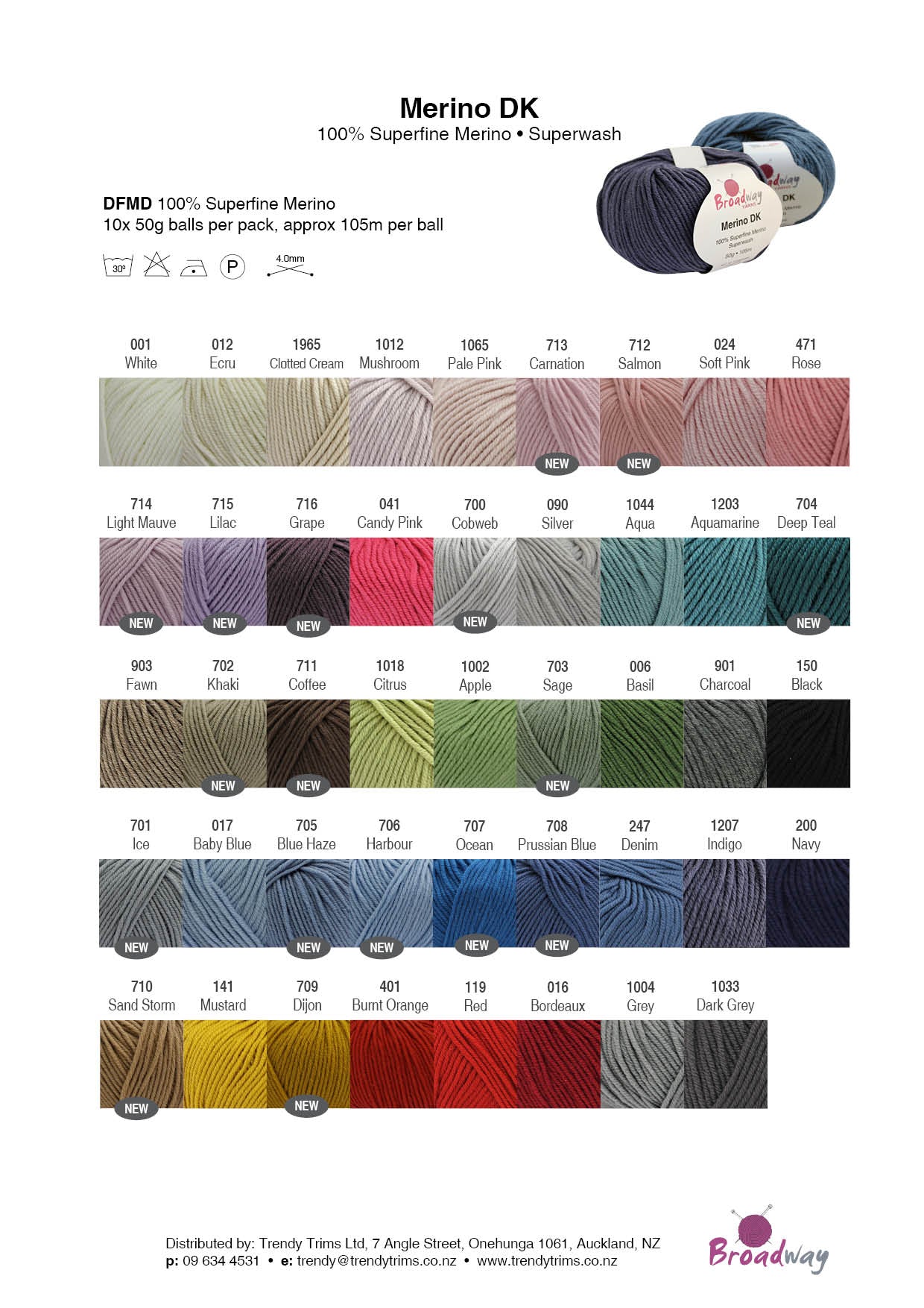 Broadway | Merino DK | 8ply