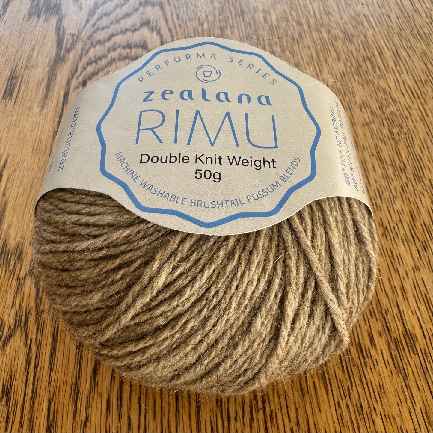 Zealana RIMU yarn DK possum/merino blend natural