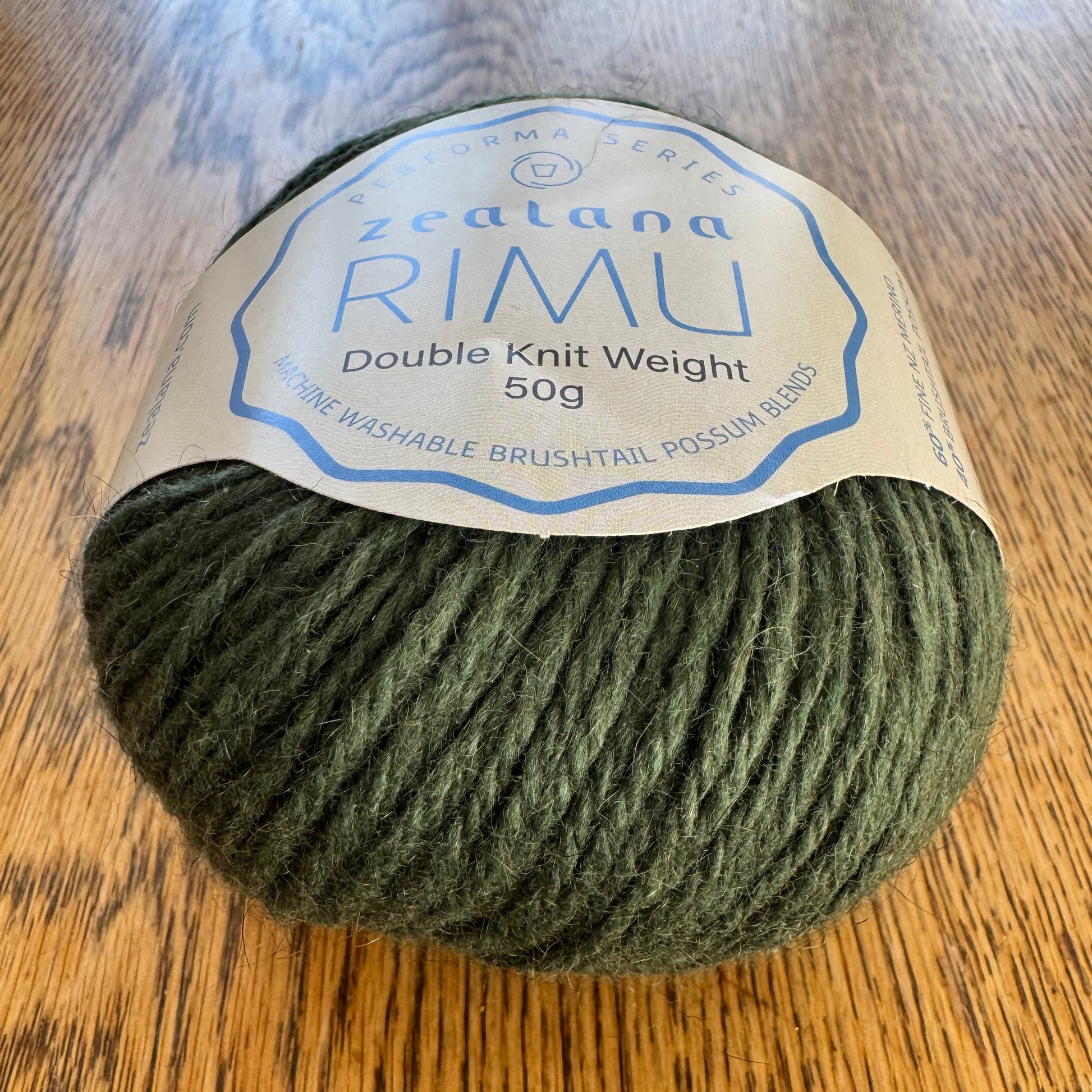 Zealana RIMU yarn DK possum/merino blend greenstone