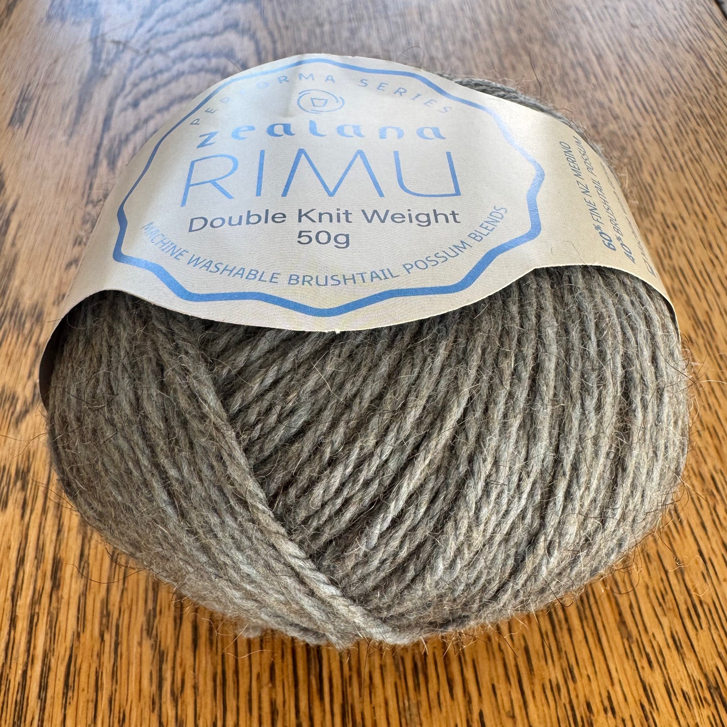 Zealana RIMU yarn DK possum/merino blend grey