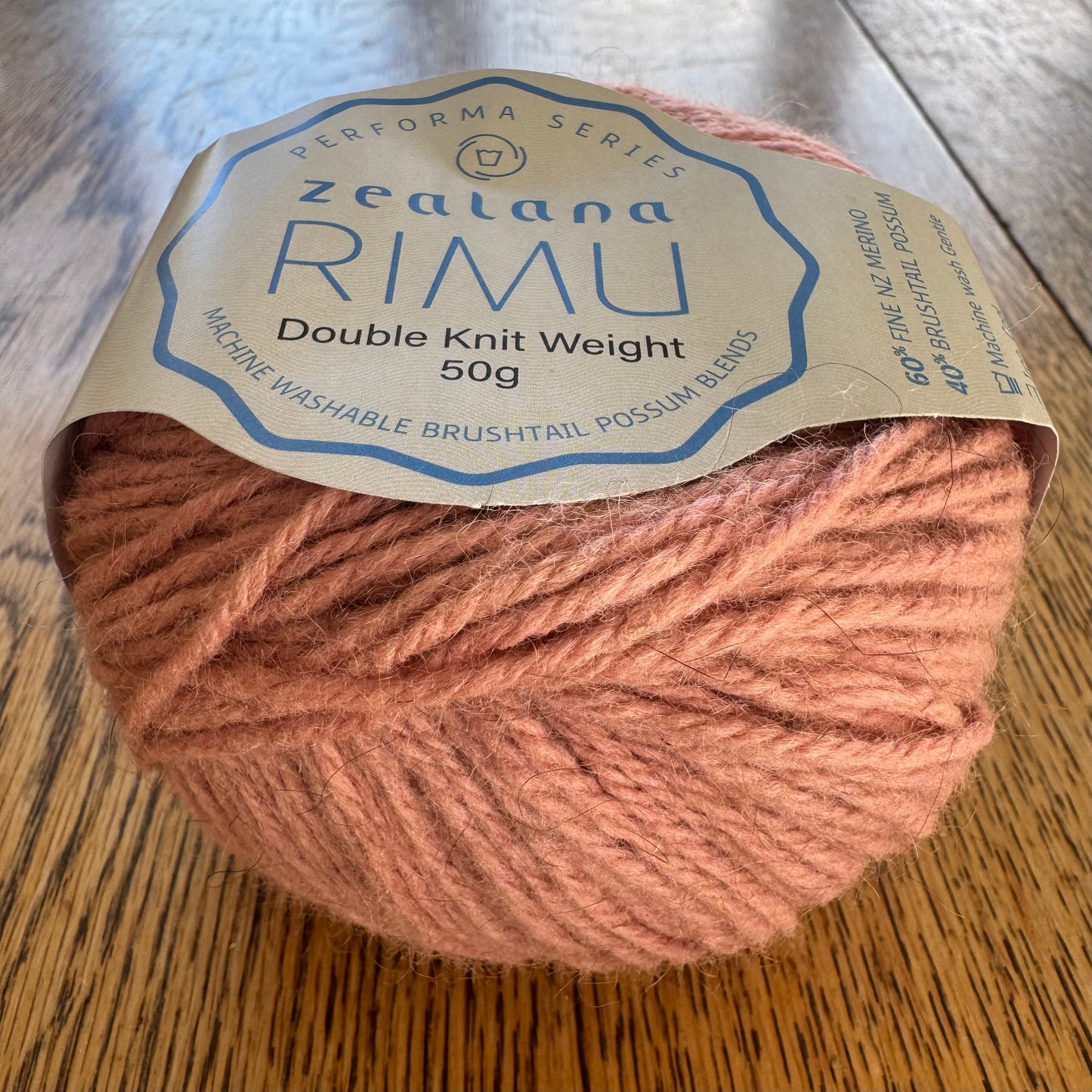 Zealana RIMU yarn DK possum/merino blend pearl pink