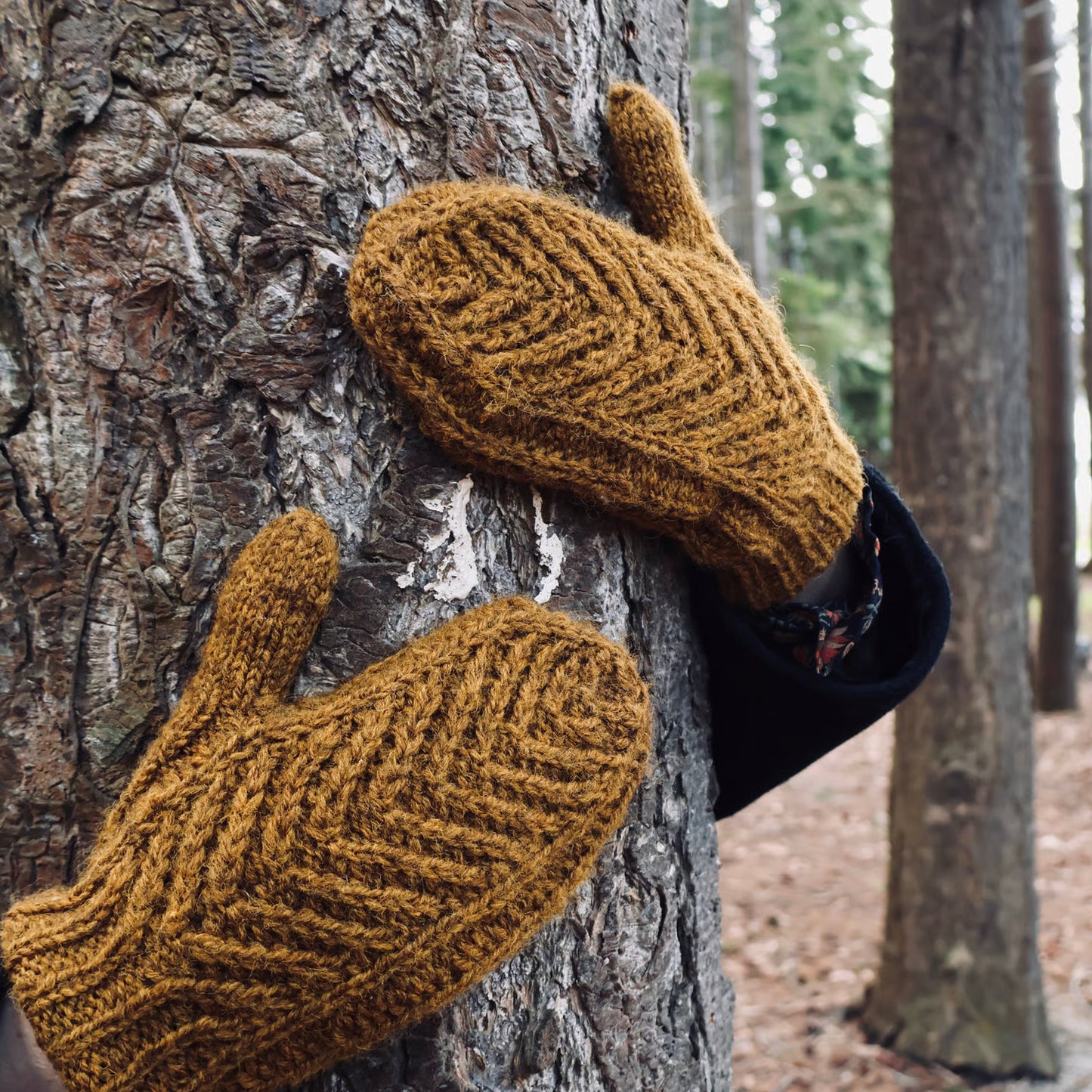 Pattern | Kiniki Knits | A Tent In The Woods Beanie + Mittens