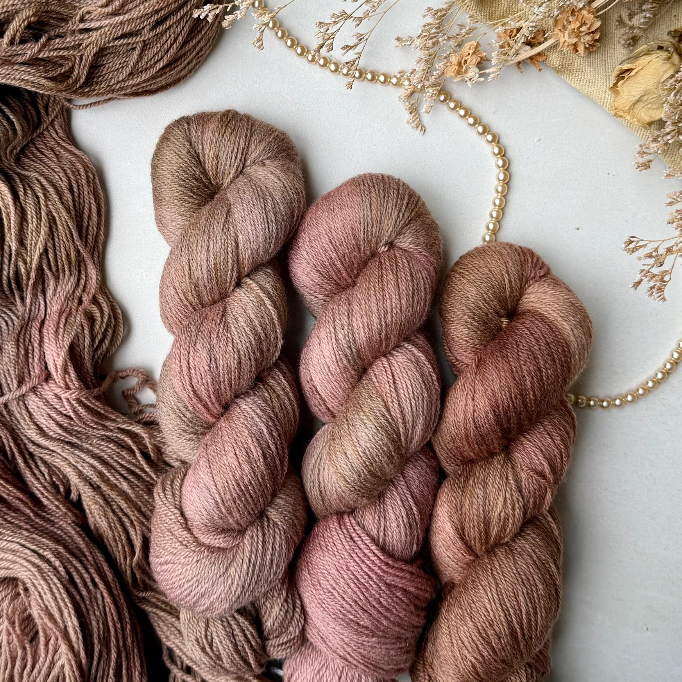 brown with hints of pink